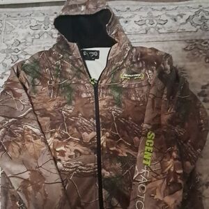 Realtree Camouflage Performance Jacket with Green Accents